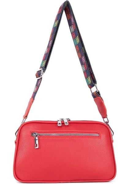 Çapraz Askılı Kadın Omuz Çantası Madame Vera Mv015 Kırmızı fırsatları