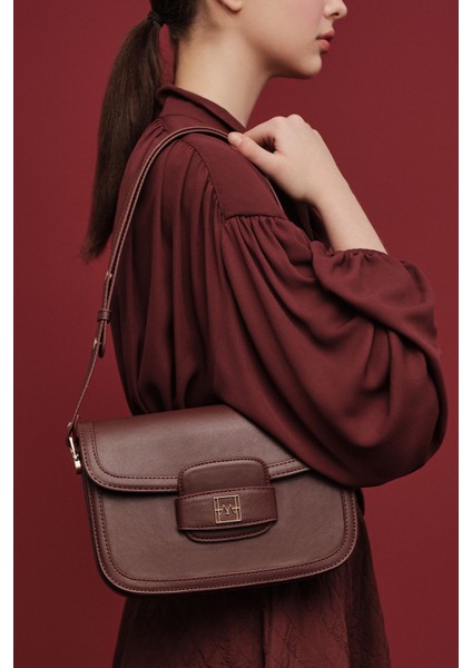 Premıum Kapaklı Çanta Bordo