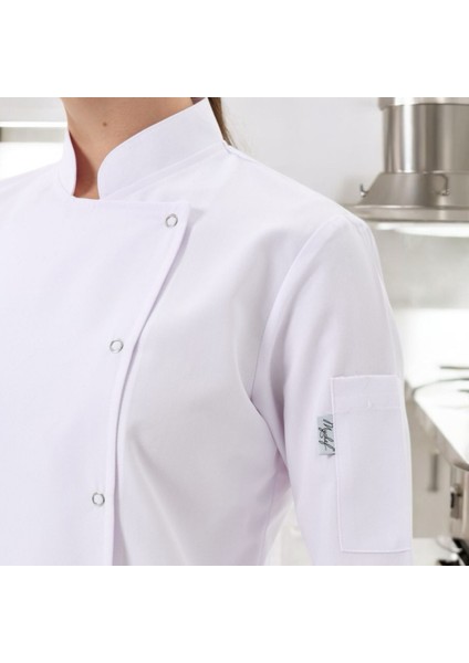 Chefpro Kadın Beyaz Şef Ceketi Aşçı Kıyafeti modelleri