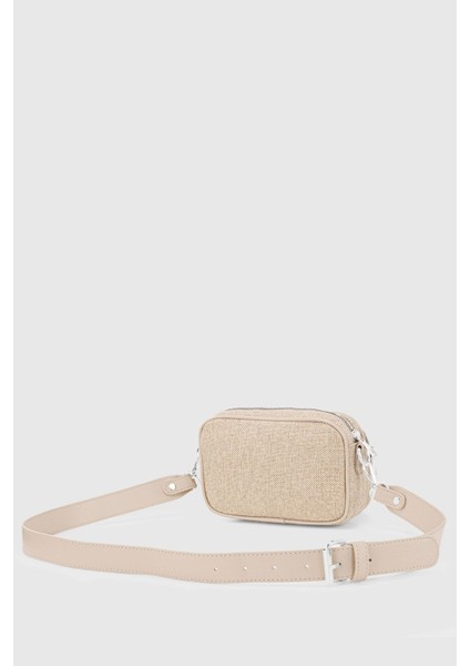 Kadın Hasır Krem Çok Cepli Ayarlanabilir Çapraz Askılı Çanta fiyatları