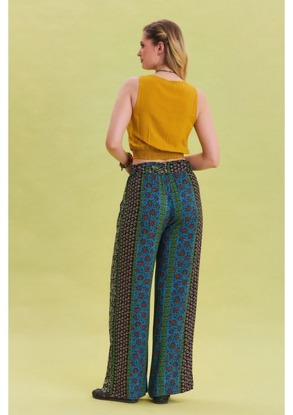 Beli Lastikli Kuşak Detaylı Yazlık Pantolon indirimleri