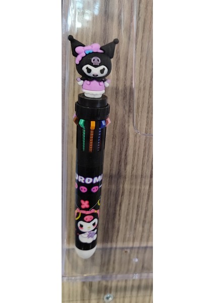 Kuromi Figürlü 10 Renk Yazabilen Tükenmez Kalem ( 1 Adet ) MOD401