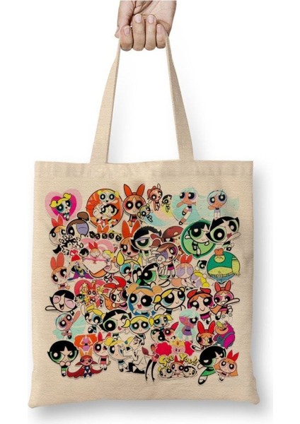 Powerpuff Girls Bez Çanta Uzun Saplı