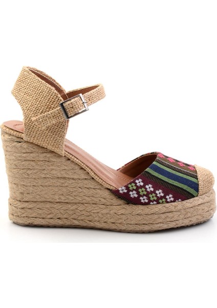 Kilim Desenli Kadın Espadril K01874414604