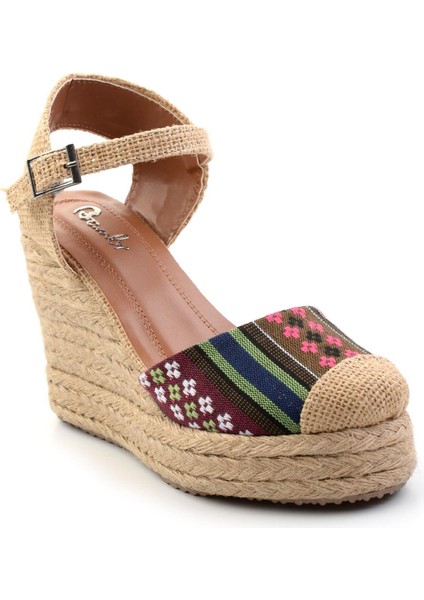 Kilim Desenli Kadın Espadril K01874414604 fiyatları