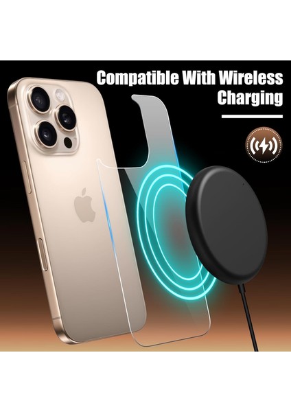 Apple iPhone 16 Pro Max Şeffaf Kaplama Arka ve Yan Çerceve Full Body Esnek Kasa Koruyucu Hydrojel Çizilmez