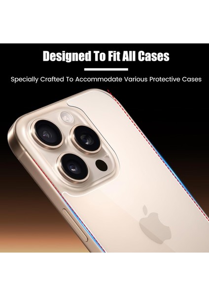 Apple iPhone 16 Pro Max Şeffaf Kaplama Arka ve Yan Çerceve Full Body Esnek Kasa Koruyucu Hydrojel Çizilmez