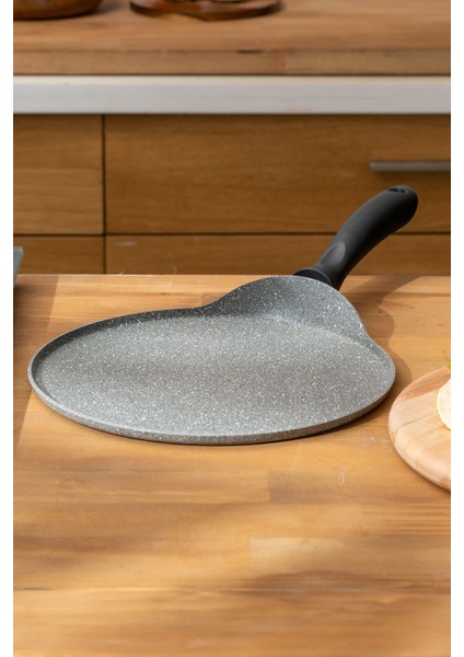 Krep Tava rosa Granit Krep Tavası 26 cm Yapışmaz Taban Gri Granit 26 cm Granit 1 Parça Tr fiyatları