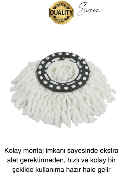 Ultra Emici Yedek Mop Başlığı Mikrofiber Paspas Püsküllü Temizlik Fayans Parke Laminant Silme Bezi