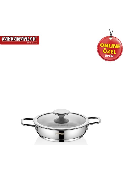 Tr Yağmur Indüksiyon Tabanlı 3'lü Sahan Seti Kızartma Tavası 3+ Gri Çelik Indüksiyon Ocakta Kullanı fiyatları