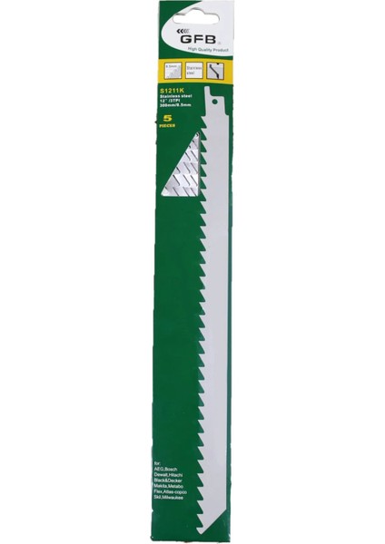 Tilki Kuyruğu Kemik Testere 300 mm (S1211K) - 5 Adet