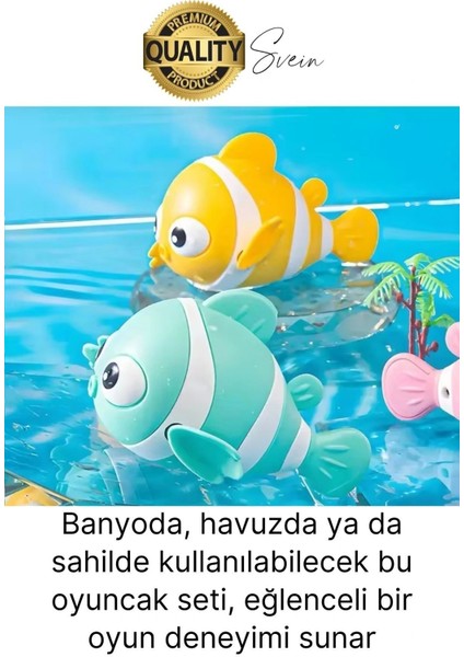 Kurmalı Balık Bebek Banyo Oyuncağı Arkadaşı Deniz Şişme Havuz Küvet Suda Yüzen Eğlenceli Oyuncak indirimleri
