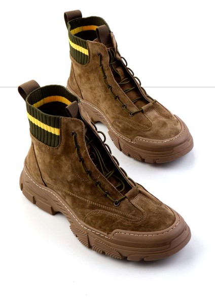 Camel Hakiki Deri Erkek Bot & Bootie E02185058402 fiyatları