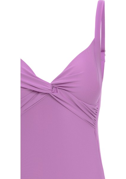 Aquaviva Kadın Lila Violet Dügümlü Mayo modelleri