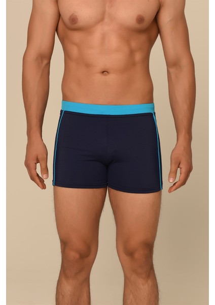 Aquaviva Erkek Lacivert -Mavi Ara Biyeli Şort Mayo