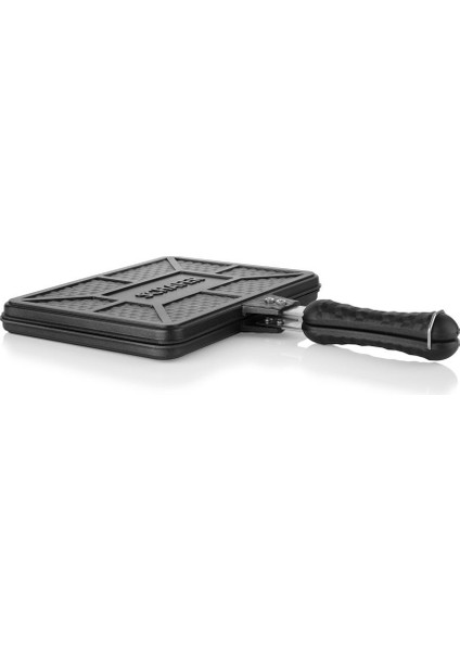 2 Tastemake Döküm Ocak Üstü Tost Izgara 20X26 Cm-2 Parça Döküm Sac Tava Yapışmaz Taban Döküm