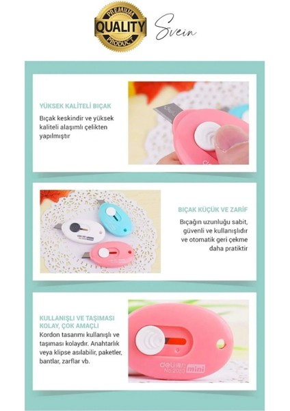 Çok Amaçlı Taşınabilir Cep ve Çanta Mini Falçata Maket Bıçağı Ultra Keskin Anahtarlıklı Çelik