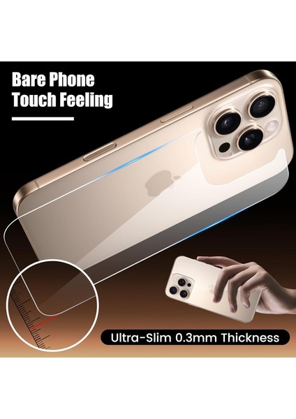 Apple iPhone 16 Pro Şeffaf Kaplama Arka ve Yan Çerceve Full Body Esnek Kasa Koruyucu Hydrojel Çizilmez