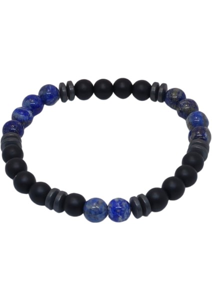 Dilhan's Dsgn Vuca Özel Tasarım Doğal Taş Erkek Bileklik – Hematit-Yıldız Taşı-Varasit| Şık ve Zarif Enerji Bilekliği’’ fiyatları