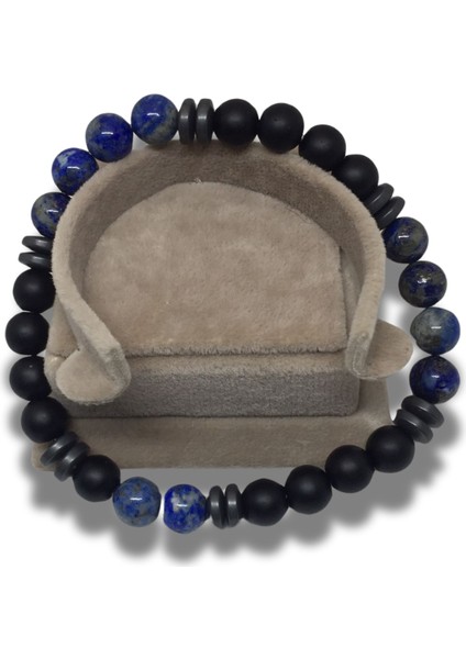 Dilhan's Dsgn Vuca Özel Tasarım Doğal Taş Erkek Bileklik – Hematit-Yıldız Taşı-Varasit| Şık ve Zarif Enerji Bilekliği’’ modelleri