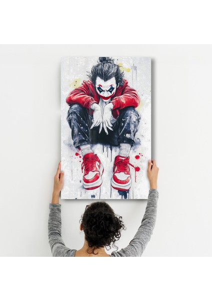 Chaos In Crimson - Cam Duvar Tablosu