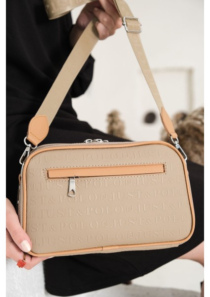 Justpolo Kadın Vizon 6 Bölmeli Çanta Cüzdan Takımı modelleri