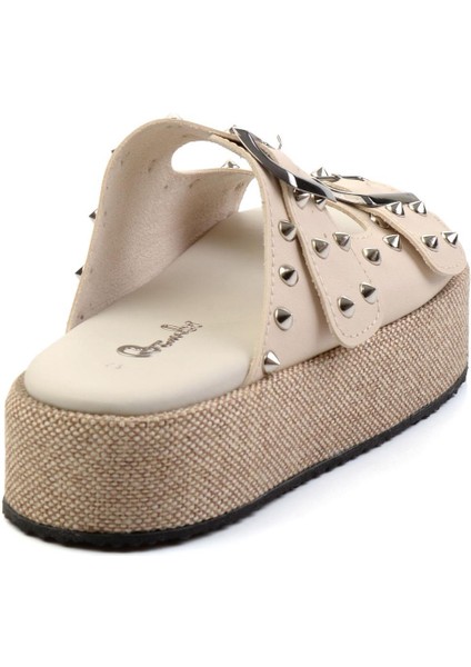 Bej Leather Kadın Terlik K04423050003 modelleri