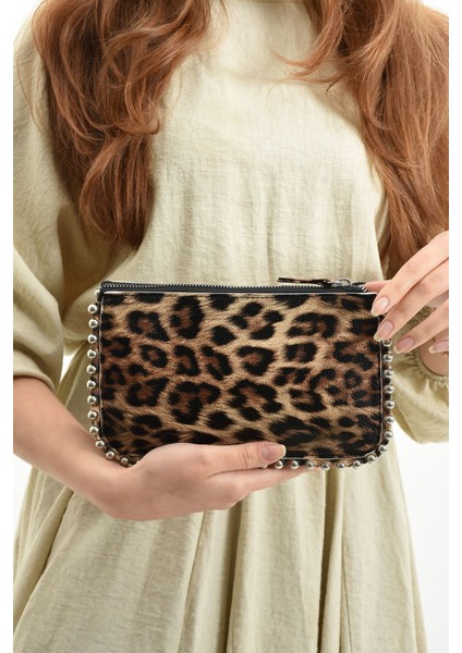 Kadın Leopar Desenli Zincirli Omuz Ve Kol Çantası 470 modelleri