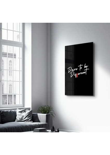 Dare To Be Different - Motivational Cam Duvar Tablosu