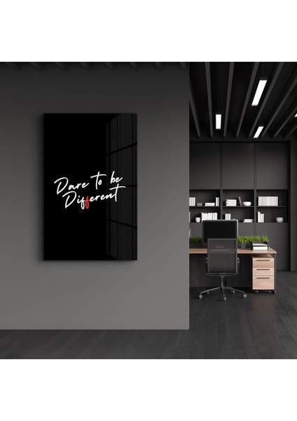 Dare To Be Different - Motivational Cam Duvar Tablosu