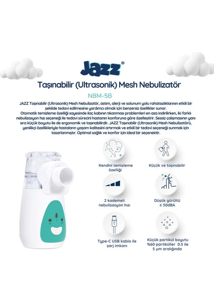 Taşınabilir (Ultrasonik) Mesh Nebulizatör
