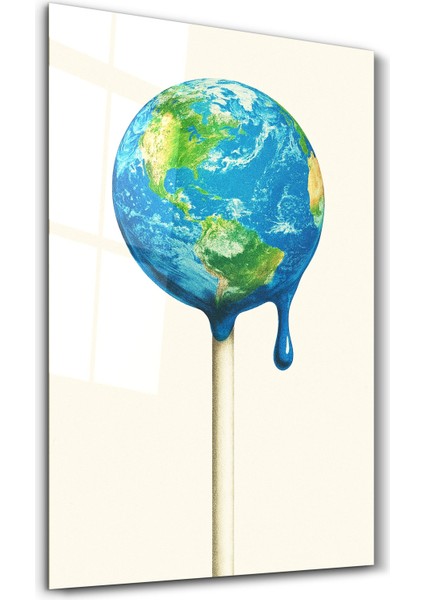 Melting Earth - Surreal Pop Cam Duvar Tablosu