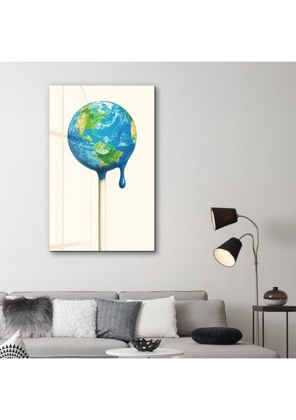 Melting Earth - Surreal Pop Cam Duvar Tablosu