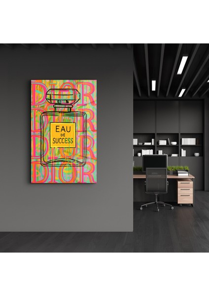 Eau De Success - Pop Luxe Cam Duvar Tablosu