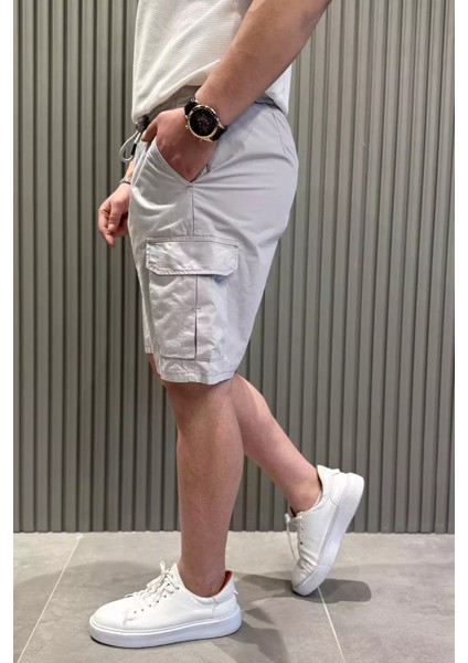 Kargo Cepli Bel Bağcıklı Erkek Şort P-00015442 fiyatları