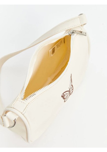 Lcw Accessorıes Krem Rengi Kelebek Baskılı Kız Çocuk Kol Çantası modelleri