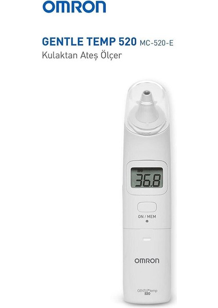 Gentle Temp 520 Bebek Kulaktan Ateş Ölçer Beyaz