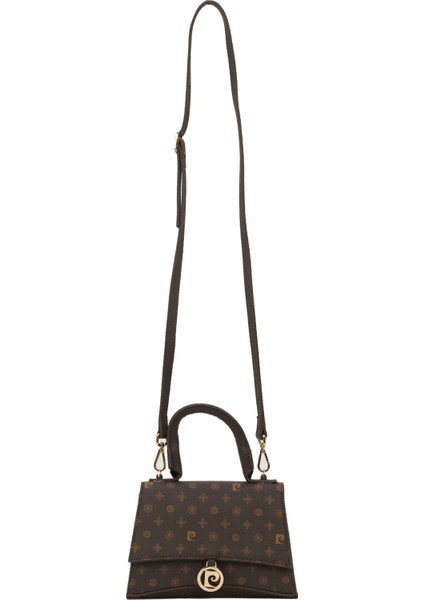 Kahve Monogram Kadın Omuz Çantası 05PO22K1598 fiyatları