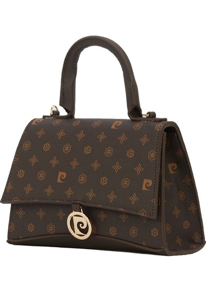 Kahve Monogram Kadın Omuz Çantası 05PO22K1598 fırsatları