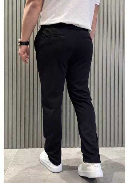 Bel Bağcıklı Düz Paça Erkek Jogger Pantolon P-00015473 modelleri