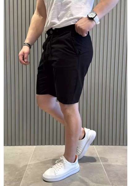 Bel Bağcıklı Fermuarlı Erkek Şort P-00015479 fiyatları