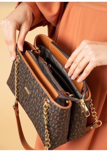 Justpolo Kadın Orijinal 4 Bölmeli Zincirli Omuz Çantası fırsatları