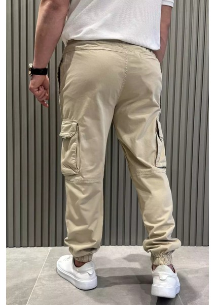 Bel ve Paça Lastikli Kargo Cepli Erkek Pantolon P-00015481 modelleri