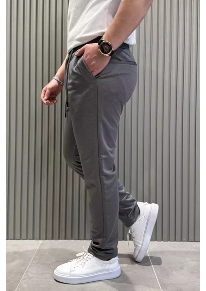 Bel Bağcıklı Düz Paça Erkek Jogger Pantolon P-00015473 fiyatları