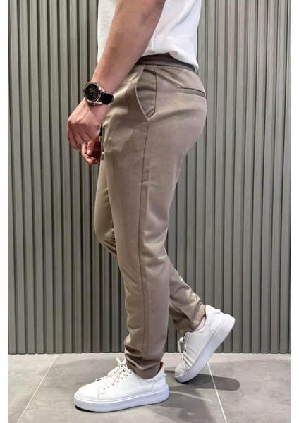 Bel Bağcıklı Düz Paça Erkek Jogger Pantolon P-00015473 fiyatları