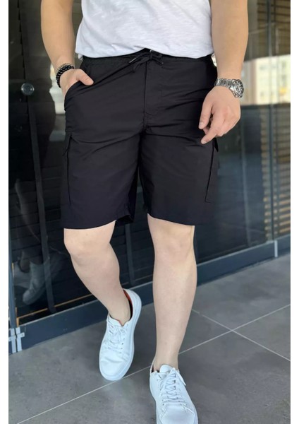 Kargo Cepli Bel Bağcıklı Erkek Şort P-00015442