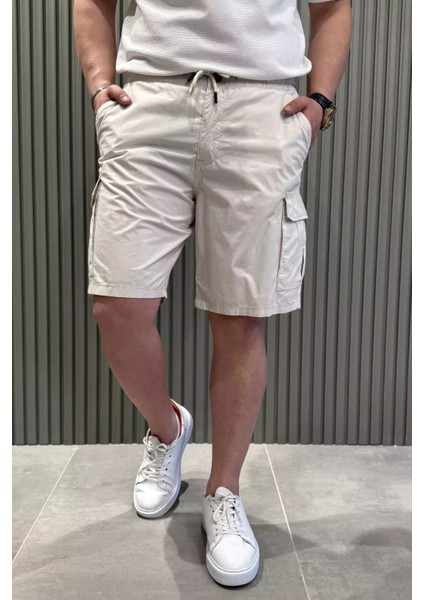 Kargo Cepli Bel Bağcıklı Erkek Şort P-00015442