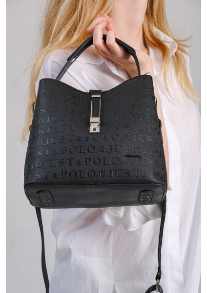 Kadın Kilit Detaylı Suya Dayanıklı 3 Bölmeli Siyah Omuz Çantası Jp2098 fiyatları