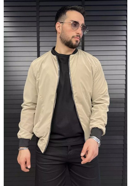 Erkek Çift Cepli Astarlı Mevsimlik Mont P-00015476