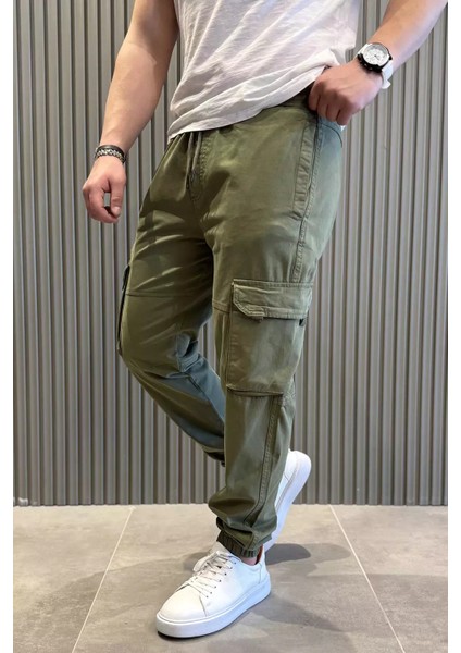 Bel ve Paça Lastikli Kargo Cepli Erkek Pantolon P-00015481 fiyatları